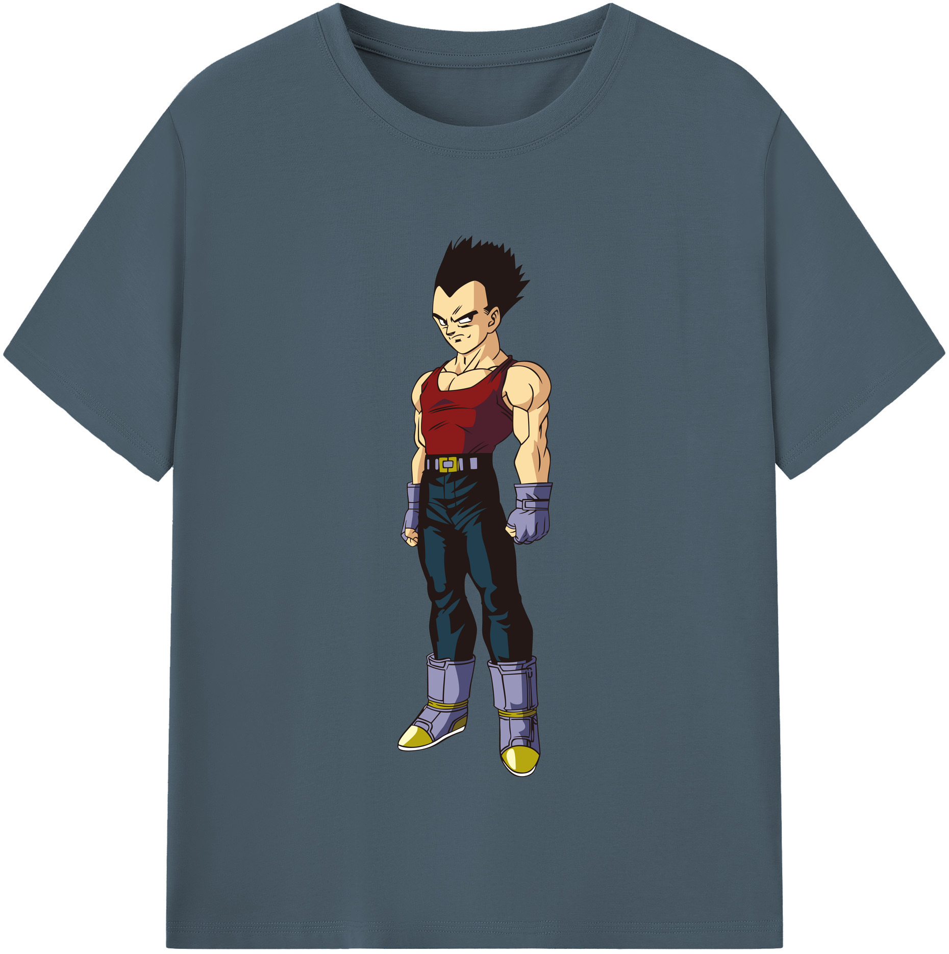 （画像用） ドラゴンボール ベジータ四世（Bejīta Yonsei）DRAGON BALL Vegeta IV 綿100％半袖Tシャツ（フロントプリント）
